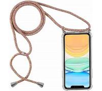 Coque Compatible pour Realme 14 5G/Realme 14T, Housse pour Smartphone à Porter au Cou - Étui à bandoulière Cordon - Lanyard Case Protection Complète, Étui en Silicone Transparent, Arc en Ciel