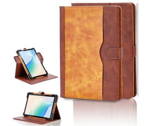 Coque Compatible pour TABWEE T60 Pro 13.4-Pouces Tablette Coque Case 360 Degree Rotation Multi-Viewing Angels PU Leather Stand Folio Cover Brown
