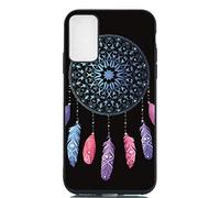 Coque Compatible pour Xiaomi Redmi Note 10 4G/Note 10s Silicone Noir Motif Drôle Antichoc Ultra Fine Slim Kawaii Design Étui Bumper TPU Case Cover Kawaii Housse pour Femme Fille Homme Attrape Reve