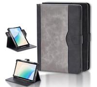 Coque Compatible pour XPPen Magic Drawing Pad X3 Pro 12.2-Pouces Tablette Coque Etui Case Rotation à 360 degrés Angles de Vue Multiples Socle en Cuir PU Folio Cover Noir