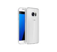 Coque Compatible Samsung Galaxy S7 Coque Compatible souple Silicone Gel coin renforcée - Transparente