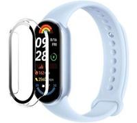 Coque compatible Xiaomi Smart Band 9 - Protection rigide montre connectée étui transparent écran verre trempé