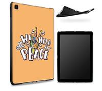 Coque conçue pour Samsung Galaxy S6 Lite 10,4" (SM-P625/P620/P619/P615), dos en caoutchouc TPU mat avec signe de paix coloré, coque de protection fine en silicone souple résistant aux chocs