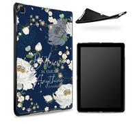 Coque conçue pour Samsung Galaxy Tab A7 10,4" 2020 (SM-T500/T505/T507), dos en caoutchouc TPU mat avec citations de la Bible, coque de protection fine en silicone souple antichoc