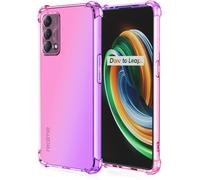 Coque Convient Pour Realme Gt Master Souple Flexible Silicone Gel Housse Tpu Coins Renforcés Crystal Clear Étui En Gradient Color Tpu Case Cover. Rose Purple