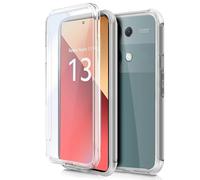Coque Cool en Silicone 3D pour Xiaomi Redmi Note 13 Pro, Transparente Avant + arrière
