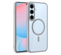 Coque Cool magnétique avec Bord argenté pour Samsung S721 S24 FE