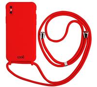 Coque Cool pour iPhone XS Max Cordon uni Rouge