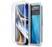 Coque Cool Silicone 3D pour Xiaomi Poco X4 Pro 5G Transparent Avant + Arrière