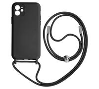 Coque Cordon iPhone 11 Semi-rigide Lanière Tour du Cou 80cm Noir