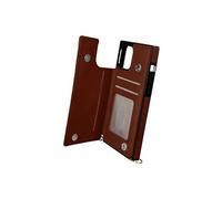 Coque Cordon iPhone 12 et 12 Pro Multifonction Avec Lanière - marron Marron
