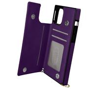Coque Cordon iPhone 12 Mini Multifonction Avec Lanière - violet