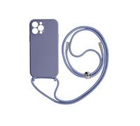 Coque Cordon iPhone 13 Pro Semi-rigide avec Lanière Tour du Cou 80cm lavande