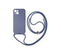 Coque Cordon pour iPhone 13 Mini Semi-rigide avec Lanière Tour du Cou 80cm Lavande