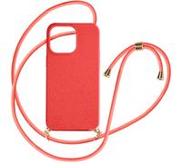 Coque cordon pour iPhone 15 Pro Max Silicone Recyclable Classic Case Bio Rouge