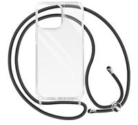 Avizar Coque Cordon pour iPhone 15 Pro Série Corda Coins Renforcés Antichoc