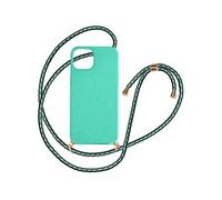 Coque cordon pour iPhone 15 Silicone Recyclable Classic Case Bio Turquoise