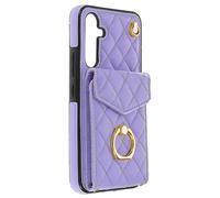 Coque Cordon pour Samsung Galaxy A54 5G Dos Portefeuille Bague Support Violet Clair
