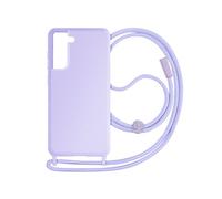 Avizar Coque Cordon pour Samsung Galaxy S21 FE Semi-Rigide Lanière 80cm Lavande