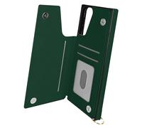 Coque Cordon pour Samsung Galaxy S21 Plus Multifonction avec Lanière vert