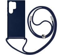 Coque Cordon pour Samsung Galaxy S23 Ultra Lanière Tour du Cou 80cm Bleu Nuit