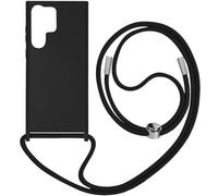 Coque Cordon pour Samsung Galaxy S23 Ultra Lanière Tour du Cou 80cm Noir