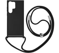 Coque Cordon pour Samsung Galaxy S23 Ultra Lanière Tour du Cou 80cm Noir