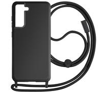 Samsung Galaxy S21 FE Housse de protection avec chaîne en nylon de 80 cm - Noir