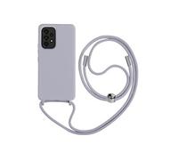 Coque Cordon Samsung A52 et A52s Semi-rigide Lanière Tour du Cou 80cm Violet