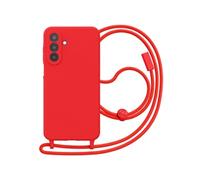 Coque Cordon Samsung Galaxy A25 5G Silicone Soft-Touch Rouge