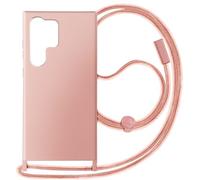 Coque Cordon Semi-Rigide pour Samsung Galaxy S24 Ultra Rose clair