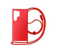 Coque Cordon Semi-Rigide pour Samsung Galaxy S24 Ultra Rouge