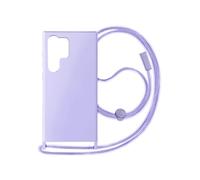 Coque pour smartphone - AVIZAR - Samsung Galaxy S24 Ultra - Violet Clair - Cordon ajustable - Semi-rigide