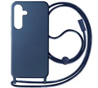 Avizar Coque Cordon semi-rigide pour Samsung S24 et S25 Bleu nuit