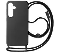 Avizar Coque Cordon Semi-Rigide pour Samsung S24 et S25 Noir