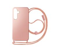 Avizar Coque Cordon Semi-Rigide pour Samsung S24 et S25 Rose clair