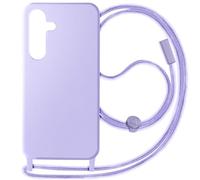 Avizar Coque semi-rigide à cordon pour Samsung S24 et S25 Violet clair