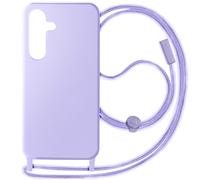 Avizar Coque semi-rigide à cordon pour Samsung S24 et S25 Violet clair