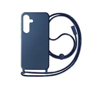 Coque Cordon Semi-Rigide pour Samsung S24 Plus et S25 Plus Bleu nuit