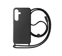 Coque Cordon Semi-Rigide pour Samsung S24 Plus et S25 Plus Noir