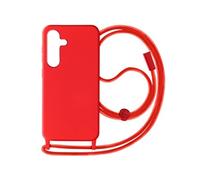 Coque Cordon Semi-Rigide pour Samsung S24 Plus et S25 Plus Rouge