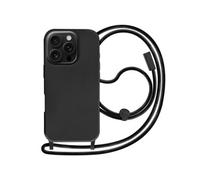 Coque Cordon Semi Rigide Soft touch pour iPhone 16 Pro Max Noir