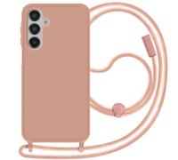 Coque Cordon Semi Rigide Soft touch pour Samsung Galaxy A16 Rose champagne