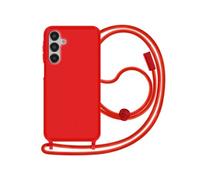 Coque Cordon Semi Rigide Soft touch pour Samsung Galaxy A16 Rouge