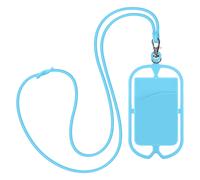 Coque Cordon Universelle pour Smartphone avec Porte-carte NeckPouch Bleu Clair