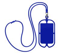 Coque Cordon Universelle pour Smartphone avec Porte-carte NeckPouch Bleu Nuit