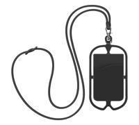 Coque Cordon Universelle pour Smartphone avec Porte-carte série NeckPouch Noir