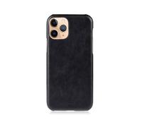 Coque Essential pour iPhone 11 Pro Max en Cuir de haute qualité Crong Noir