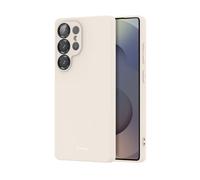 Coque en Silicone Liquide pour Samsung Galaxy S25 Ultra Anti-Choc Flexible Beige