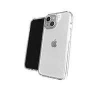 ZAGG Crystal Palace Coque de Protection pour Apple iPhone 15/iPhone 14/iPhone 13, Design Fin, Protection Contre Les Chutes de 13 Pieds, Chargement sans Fil, graphène, Prise améliorée, Transparent